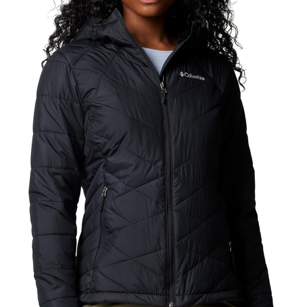 Columbia Black Puffer Jacket with Hood